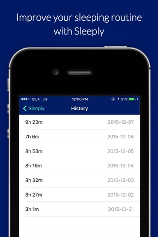 Sleeply- Automatic sleep duration tracking screenshot 3