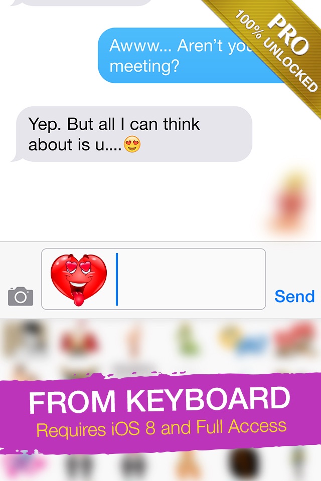 Adult Emoji Icons PRO - Romantic Texting & Flirty Emoticons Message Symbols screenshot 2