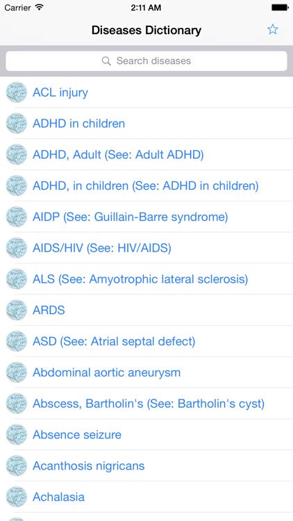 Diseases Dictionary Offline