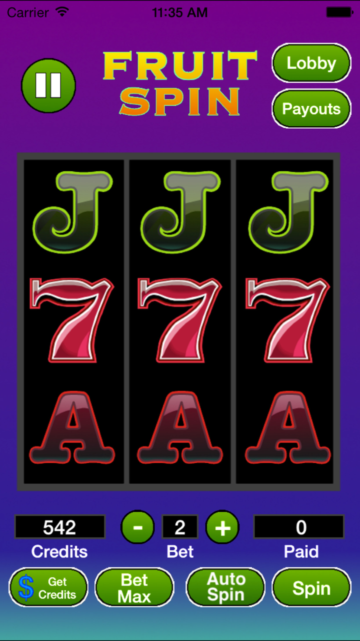 Awesome Fruit Spin 一款经典的3排的老虎机游戏。 screenshot 1