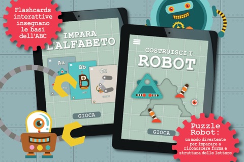 ABC Alfabots - Alfabeto italiano dei robot per bambini: impara a pronunciare le lettere. screenshot 2
