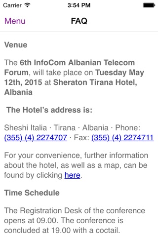 6th Infocom Albanian Telecom Forum 2015 screenshot 4