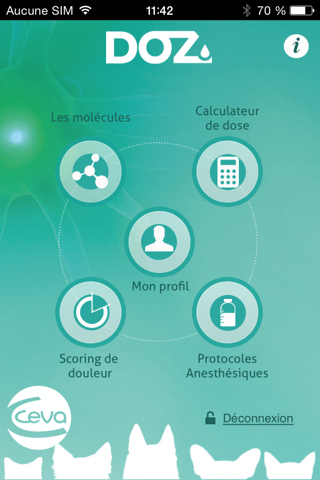 DOZ l’appli Ceva Analgésie screenshot 2