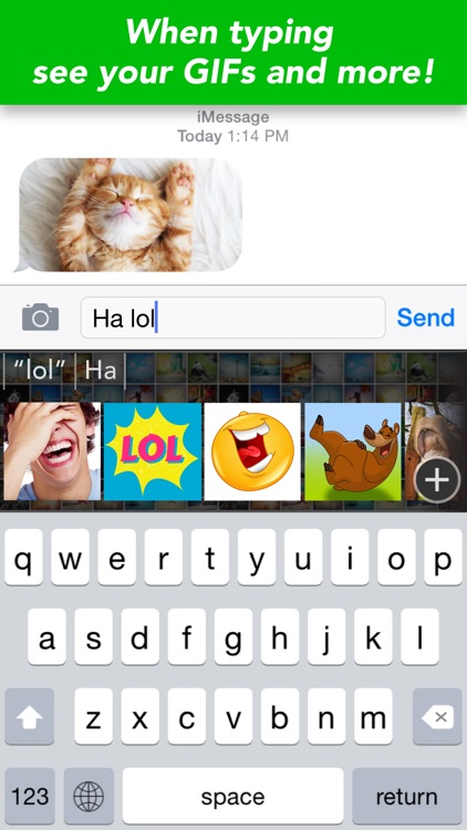 UPchat GIF Keyboard - Make, Send & Find GIFs