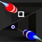 Control the red capsule and the blue capsule at the same time