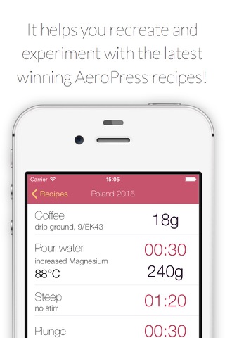 AeroPress Recipes and Timer screenshot 2