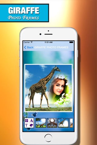 Giraffe Photo Frame screenshot 2