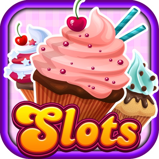 War of the Sweet Cupcakes in Candy Shop Mania Casino Vegas Slots iOS App