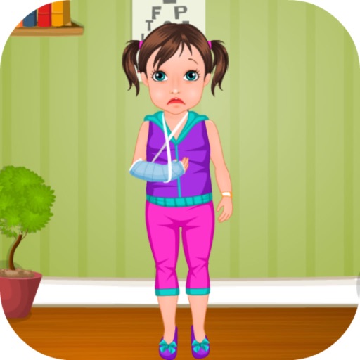 Little Girl Hand Fracture icon