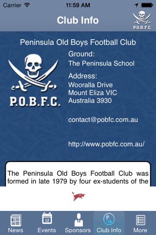 Peninsula Old Boys Football Club screenshot 3