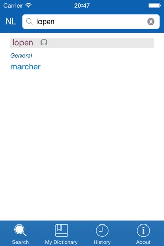 Dutch <> French Dictionary + Vocabulary trainer screenshot 2
