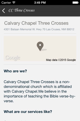 Calvary Chapel Three Crosses screenshot 2