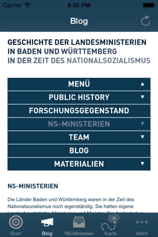 NS-Ministerien in BW screenshot 3