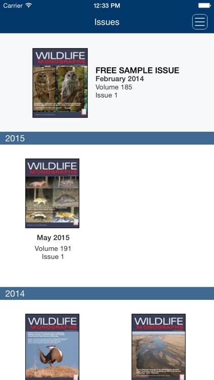 Wildlife Monographs Journal screenshot-0