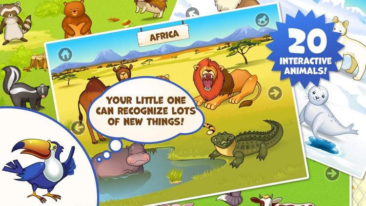 Zoo Playground - Games with animated animals for kids