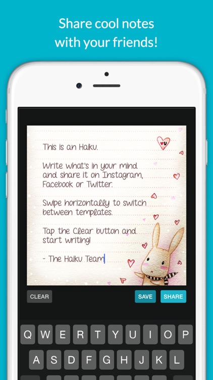 Haiku - Share cool notes with your friends