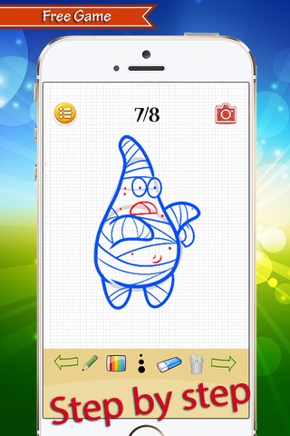 How to Draw for Patrick Star : Drawing and Coloring pages screenshot 3