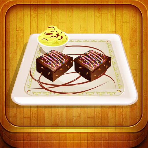 Brownie cake icon