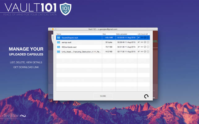 ‎Vault 101 - password protect files and folders Screenshot