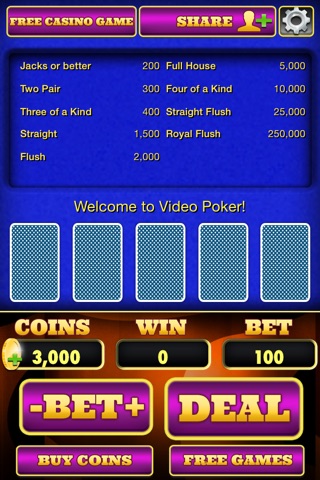 ` A Jacks Or Better Double Double Max Bet Video Poker screenshot 3