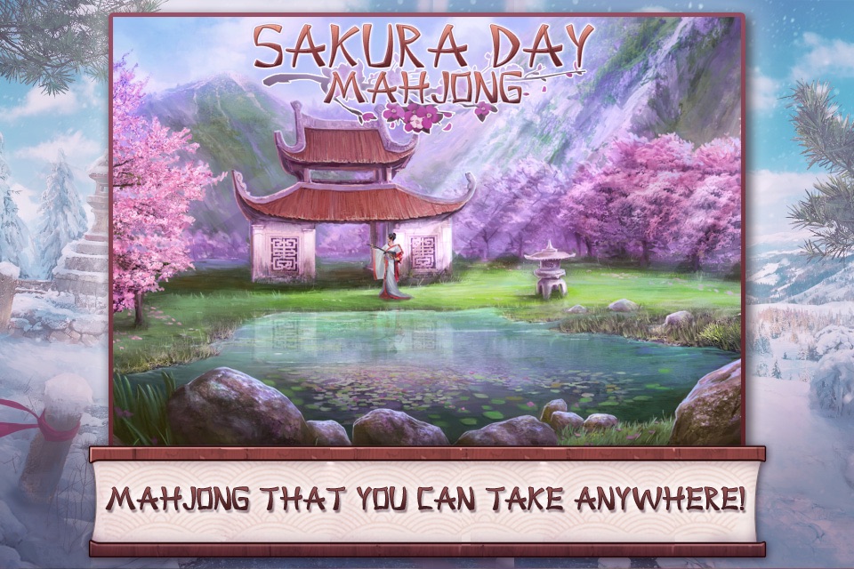 Sakura Day Mahjong Free screenshot 2