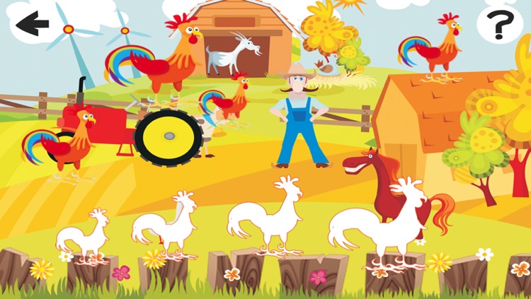 A Sort By Size Game for Children: Learn and Play with Farm Animals