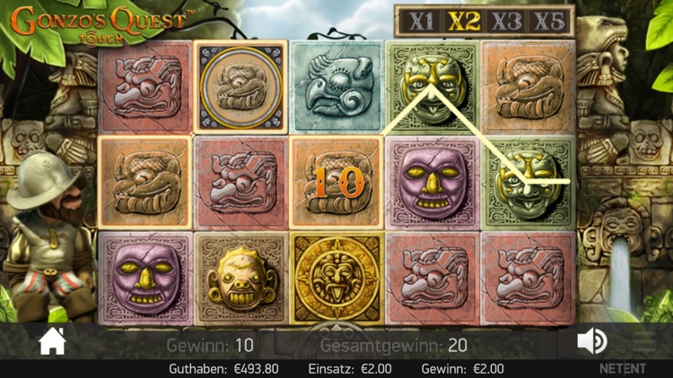 Gonzo's Quest - Casino Slot Machine of the NetEnt Slots Games Developer