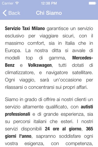Servizio Taxi screenshot 2