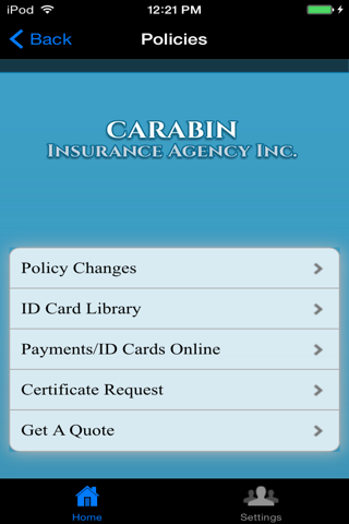 Carabin Insurance screenshot 2