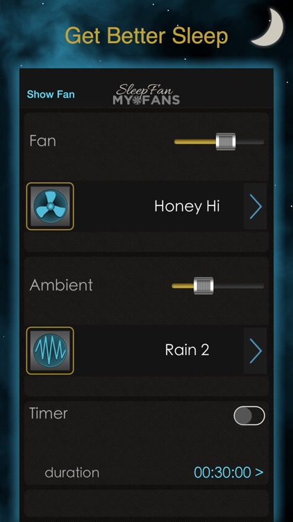 SleepFan: MyFans - Sleep Aid with Recorder screenshot-0