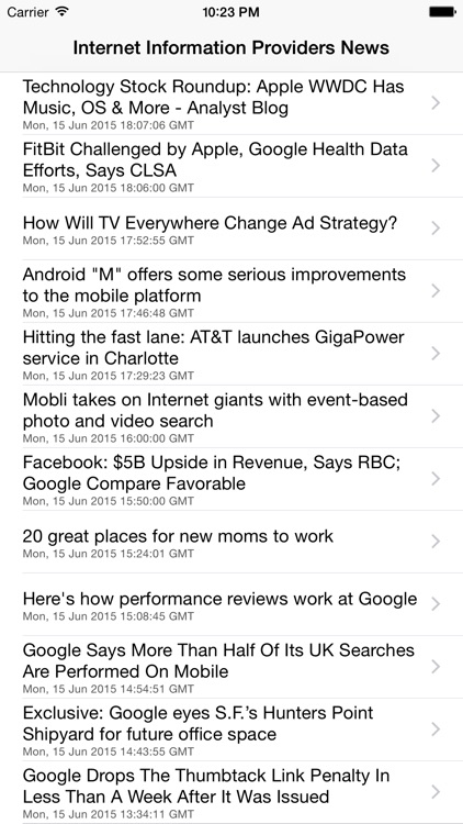 Internet Information Providers Industry News
