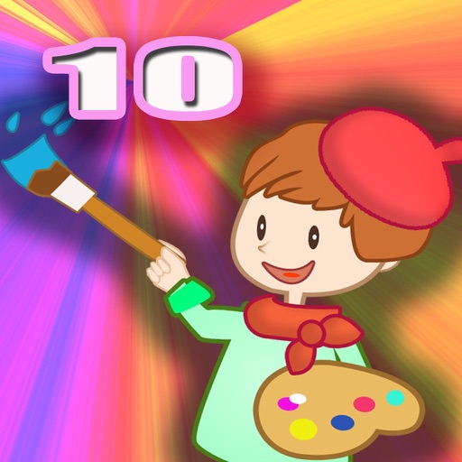 Coloring Book 10 - Making the Fruit colorful Icon