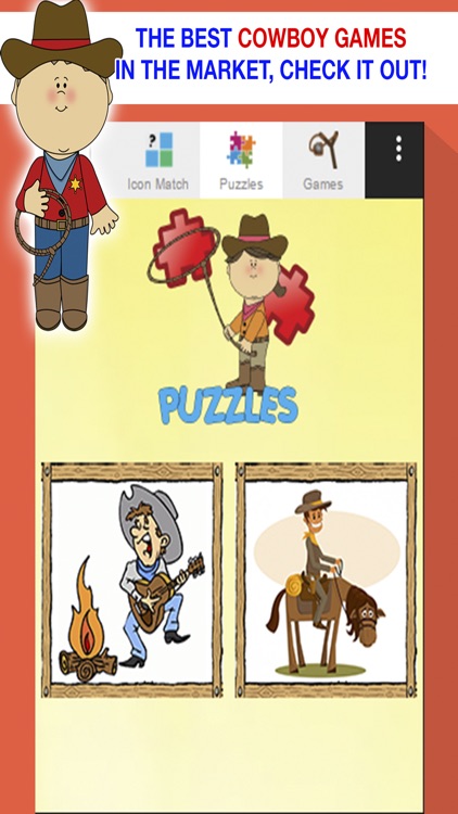 Wicked Cowboy Games for Toddlers : Sounds and Jigsaw Puzles