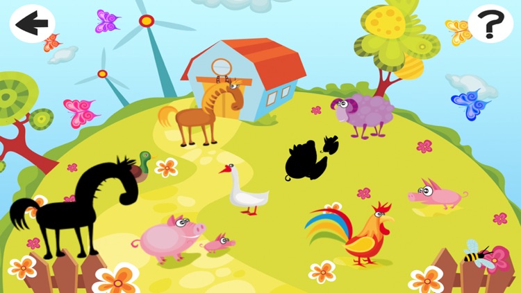 A Farm Shadow Game: Learn and Play for Children