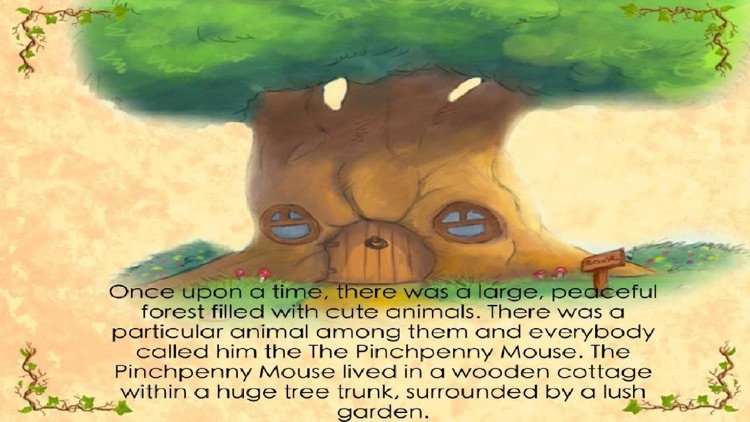 "The Pinchpenny Mouse" interactive animated storybook