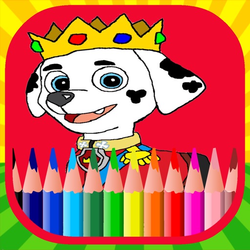 Colouring Kids Game for Paw Patrol Edition