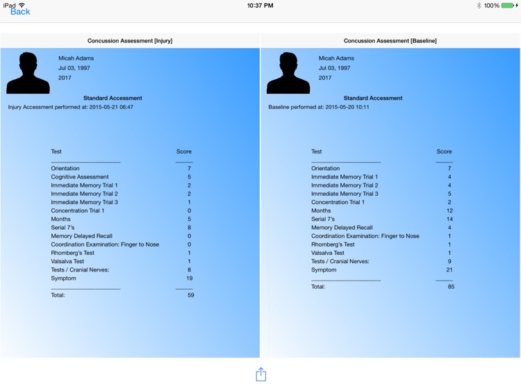 Concussion Assessment screenshot-4