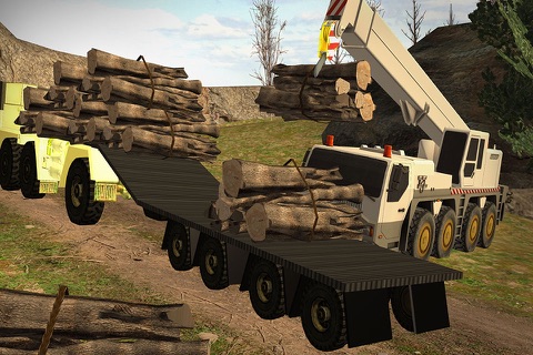 Log Transporter Cargo Truck 3D - Be real trucker in the woods and enjoy simulation screenshot 2