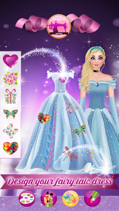 How to cancel & delete Princess Fashion Makeover - Design your fairy tale dress from iphone & ipad 1