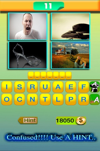Guess What’s the 4 Pictures Saying - photo quiz game with four pics and one word screenshot 2