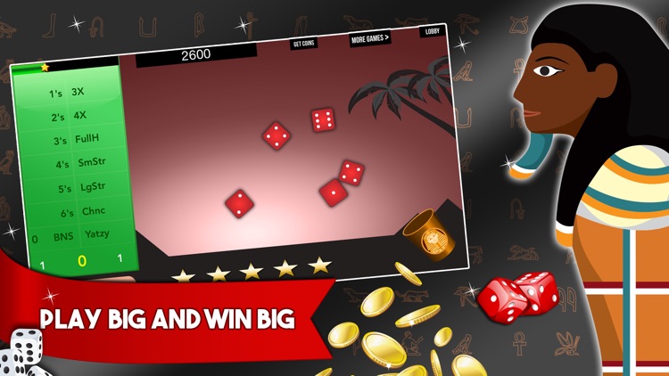 Pharaohs Yatzy House with Jackpot Wheel!