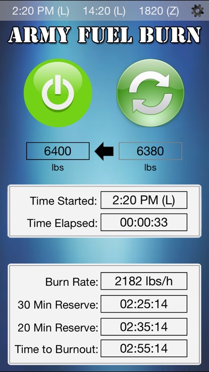 Army Aviation Fuel Burn