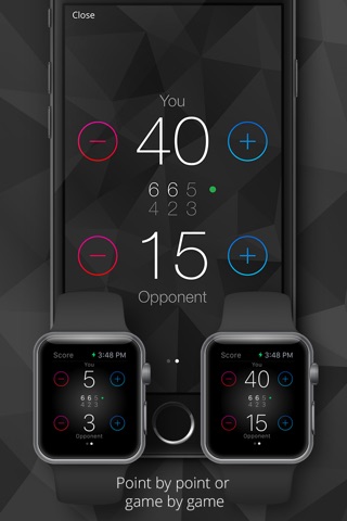 Tennis Watch - Tennis score tracker and statistics for Apple Watch and iPhone screenshot 2