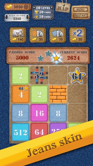 The Incredible Tiles 2048 Screenshot