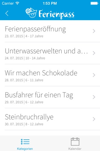 Ferienpass screenshot 2