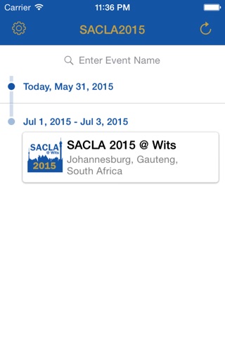 SACLA 2015 @ Wits screenshot 2