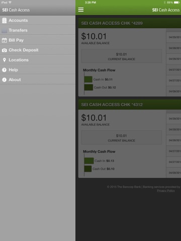 SEI Cash Access for iPad screenshot 2