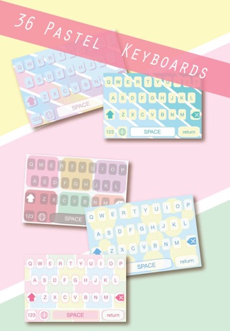Pastel Color Keyboard Pro - typing cool colorful background app screenshot 2
