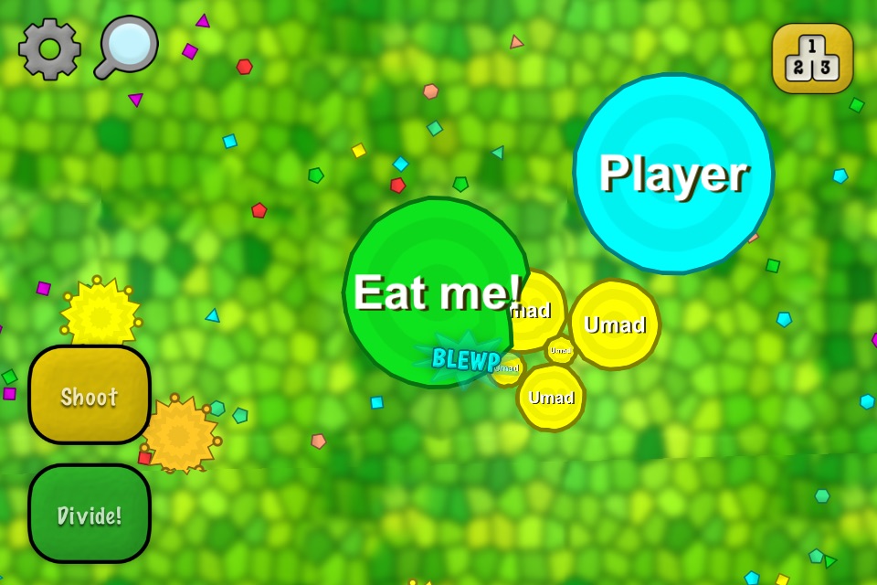 BLEWP! Eat or be Eaten .IO Ⓞ Free-for-all MMO AGAroI Games Online! screenshot 4