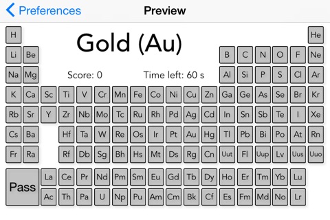 1 Minute Chemistry Periodic Table Free screenshot 2